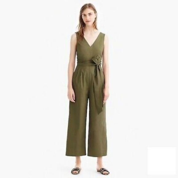 JCrew Sz 2 GREEN JUMPSUIT - Picture 2 of 9